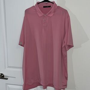 Pink RLX Polo by Ralph Lauren Polyester Elastine Stretch Golf Polo Shirt XXL 2XL